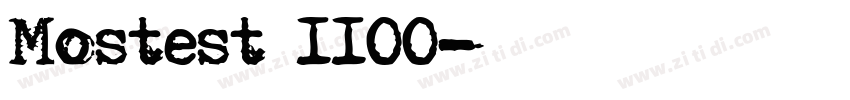 Mostest 1100字体转换